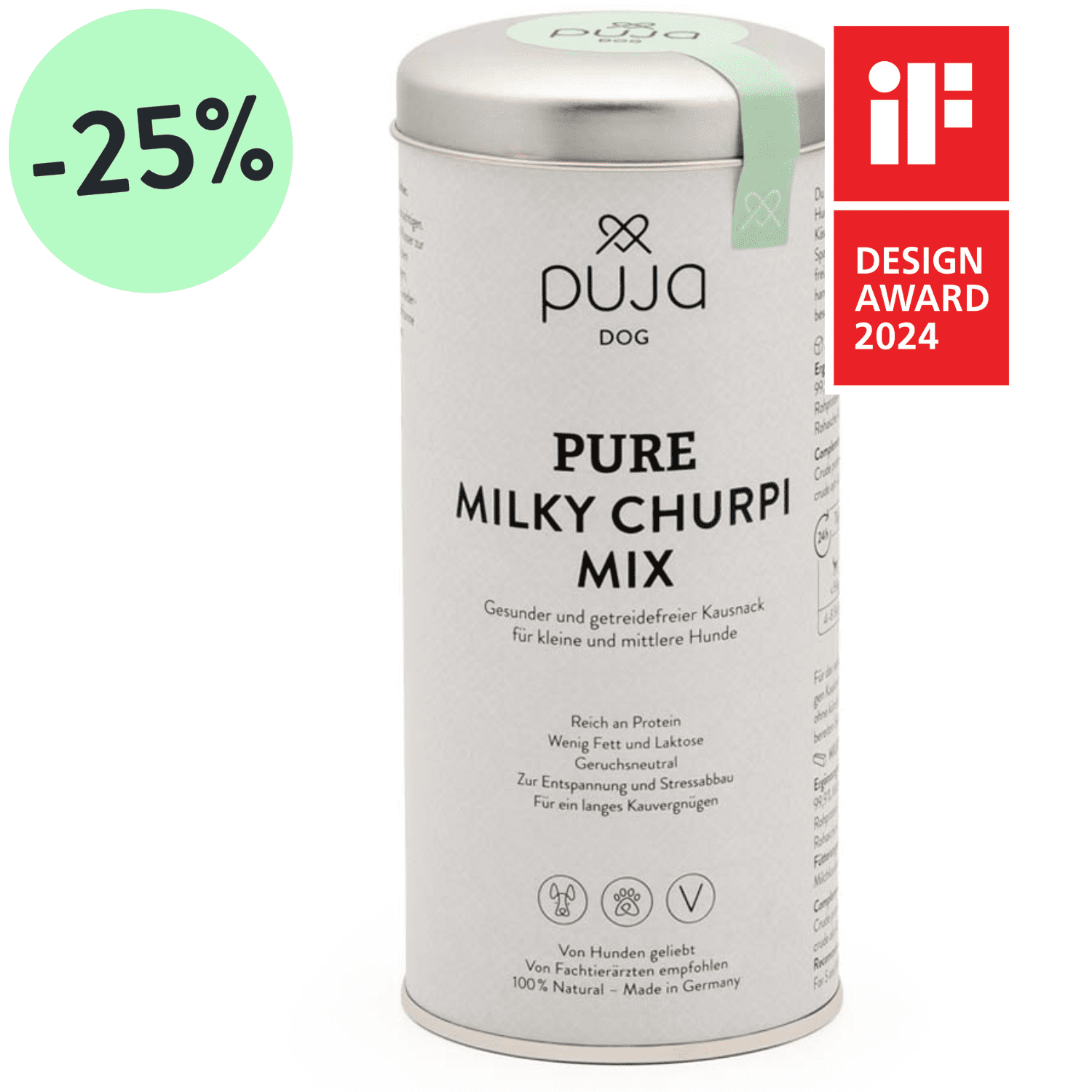 Pure Milky Churpi Mix - Gesunder und getreidefreier Kausnack für kleine und mittlere Hunde 165g