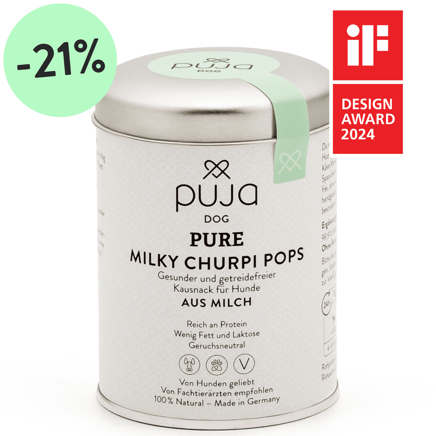 Pure Milky Churpi Pops für Hunde - Gesunder und getreidefreier Kausnack aus Milch 45g
