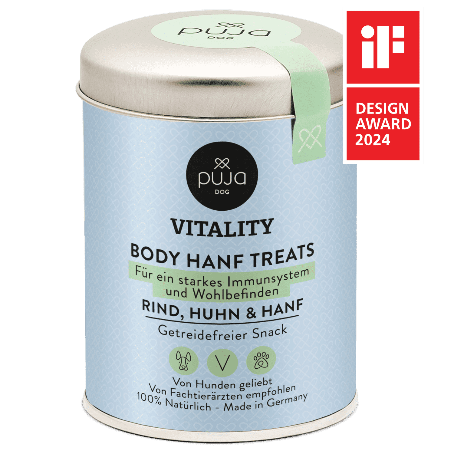 Vitality Body mit Hanf für Hunde - Immunsystem Booster & Wohlbefinden 150g