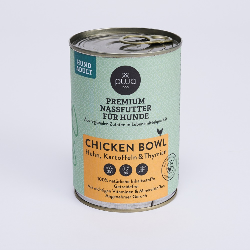 LEIDER weggefuttert! Premium Nassfutter für Hunde - feine Chicken Bowl 400g